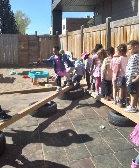 Outdoor play moment